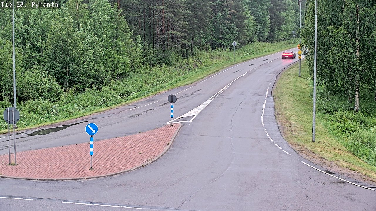 Kelikamerat Kuva Tie 28 Pyhäntä, Pyhäntä, Pohjois-Pohjanmaa