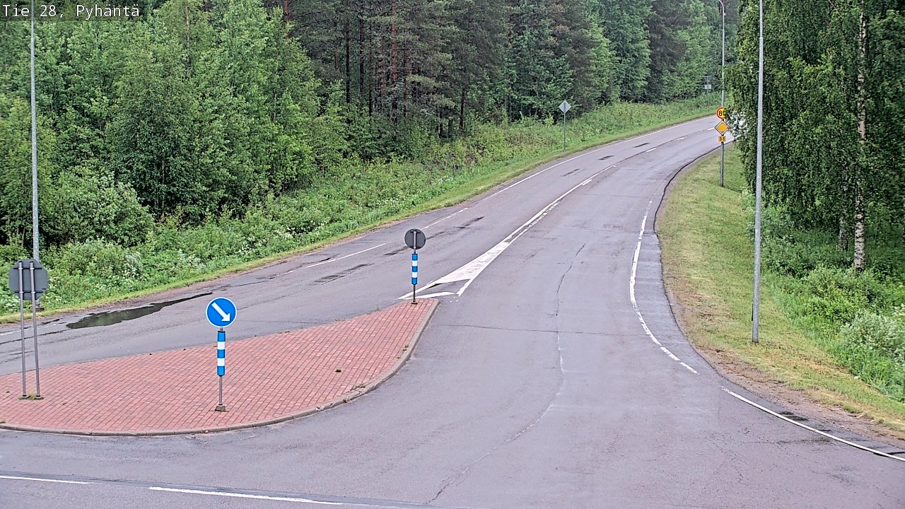 Kelikamerat Kuva Tie 28 Pyhäntä, Pyhäntä, Pohjois-Pohjanmaa