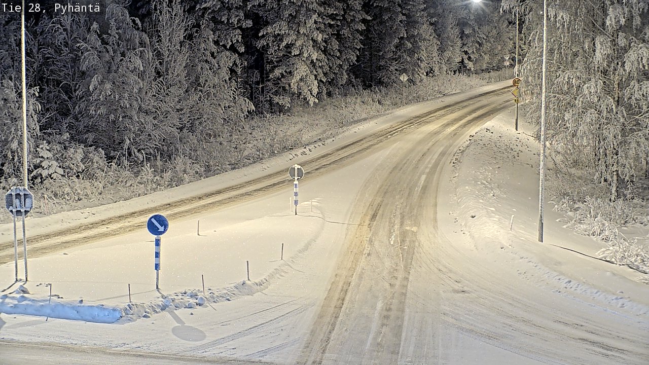 Kelikamerat Kuva Tie 28 Pyhäntä, Pyhäntä, Pohjois-Pohjanmaa