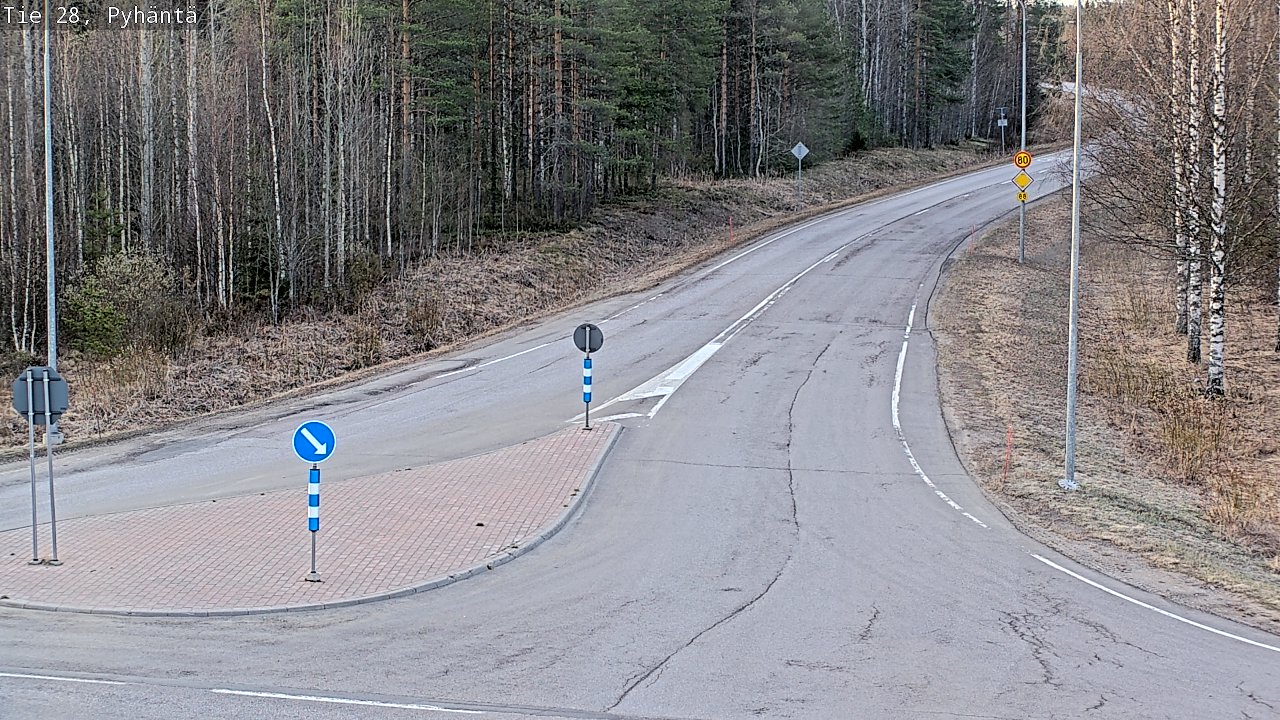 Kelikamerat Kuva Tie 28 Pyhäntä, Pyhäntä, Pohjois-Pohjanmaa
