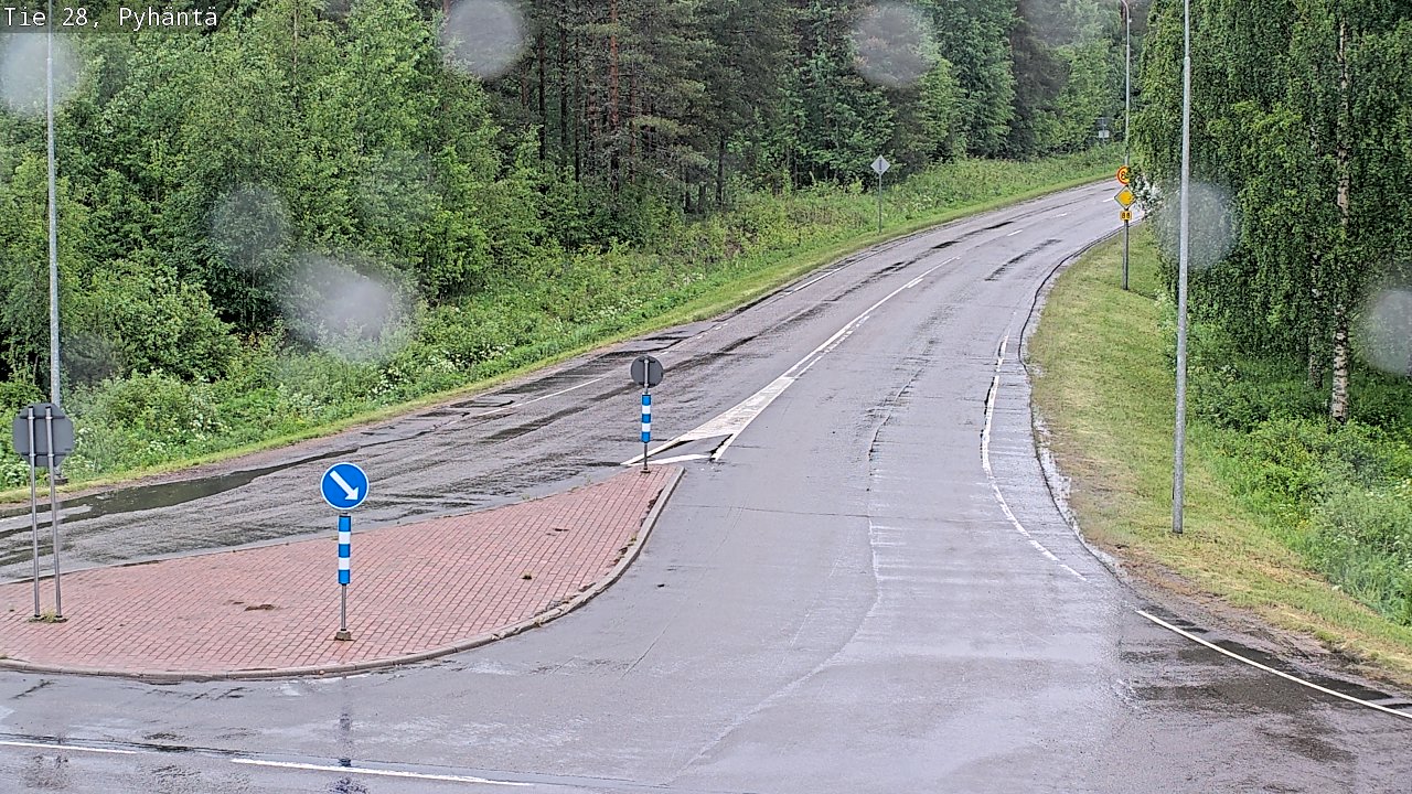 Kelikamerat Kuva Tie 28 Pyhäntä, Pyhäntä, Pohjois-Pohjanmaa