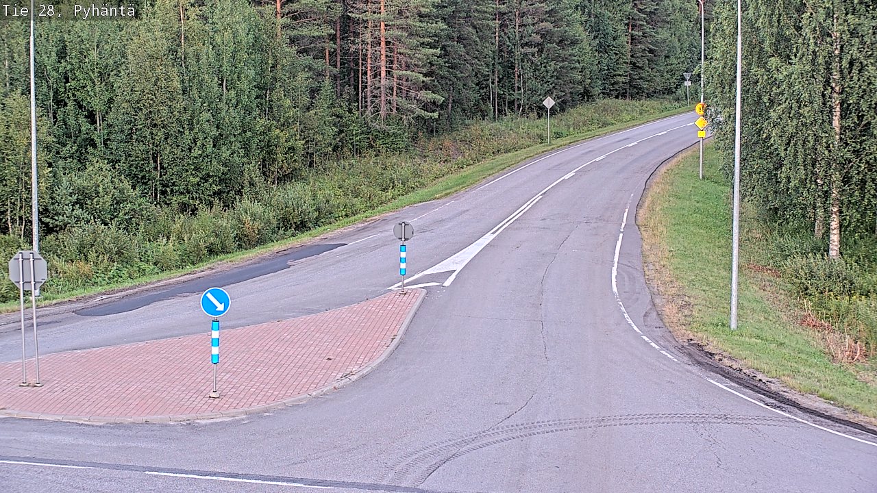 Kelikamerat Kuva Tie 28 Pyhäntä, Pyhäntä, Pohjois-Pohjanmaa