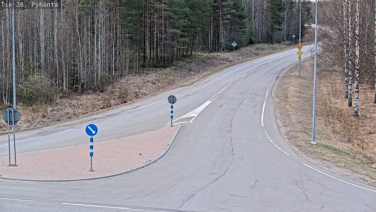 Kelikamerat Kuva Tie 28 Pyhäntä, Pyhäntä, Pohjois-Pohjanmaa