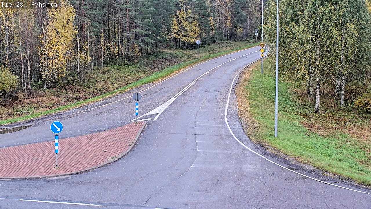 Weather Camera Image Road 28 Pyhäntä, Pyhäntä, Pohjois-Pohjanmaa