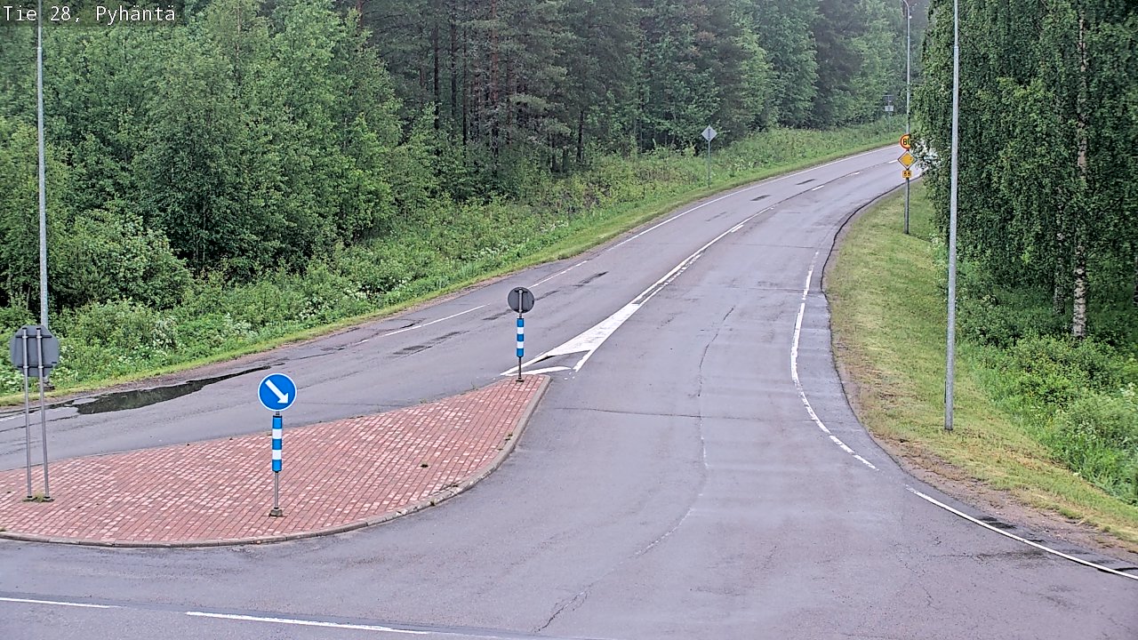 Kelikamerat Kuva Tie 28 Pyhäntä, Pyhäntä, Pohjois-Pohjanmaa