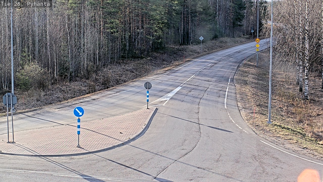 Kelikamerat Kuva Tie 28 Pyhäntä, Pyhäntä, Pohjois-Pohjanmaa