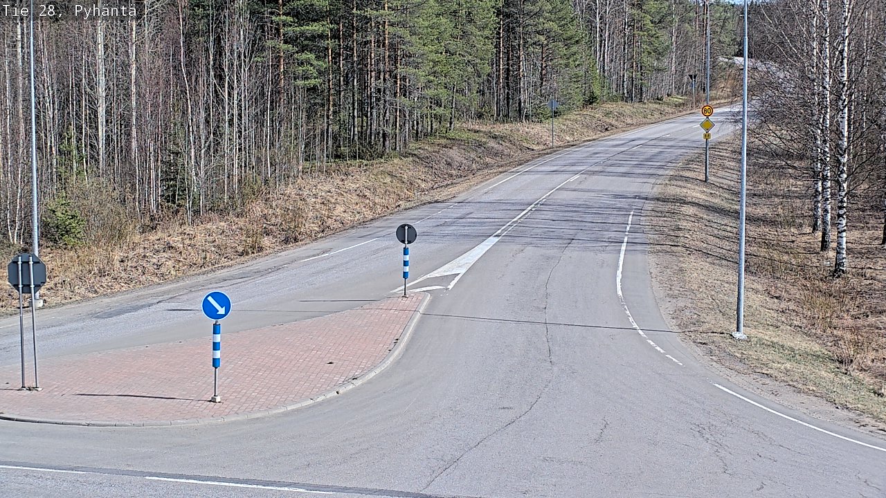 Kelikamerat Kuva Tie 28 Pyhäntä, Pyhäntä, Pohjois-Pohjanmaa