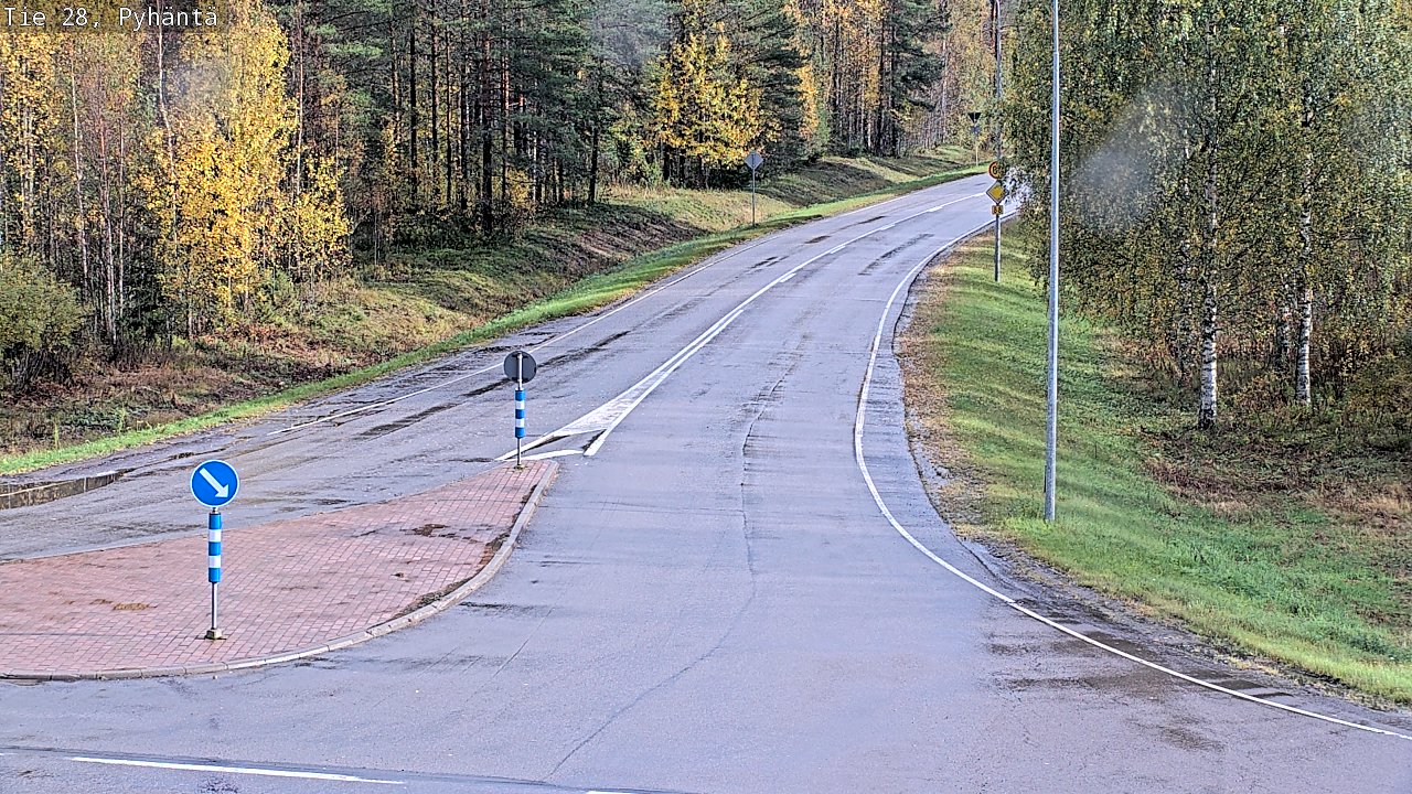 Kelikamerat Kuva Tie 28 Pyhäntä, Pyhäntä, Pohjois-Pohjanmaa