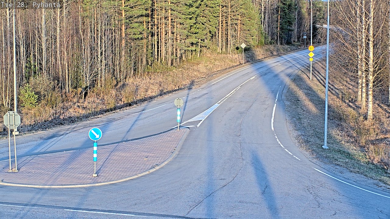 Kelikamerat Kuva Tie 28 Pyhäntä, Pyhäntä, Pohjois-Pohjanmaa