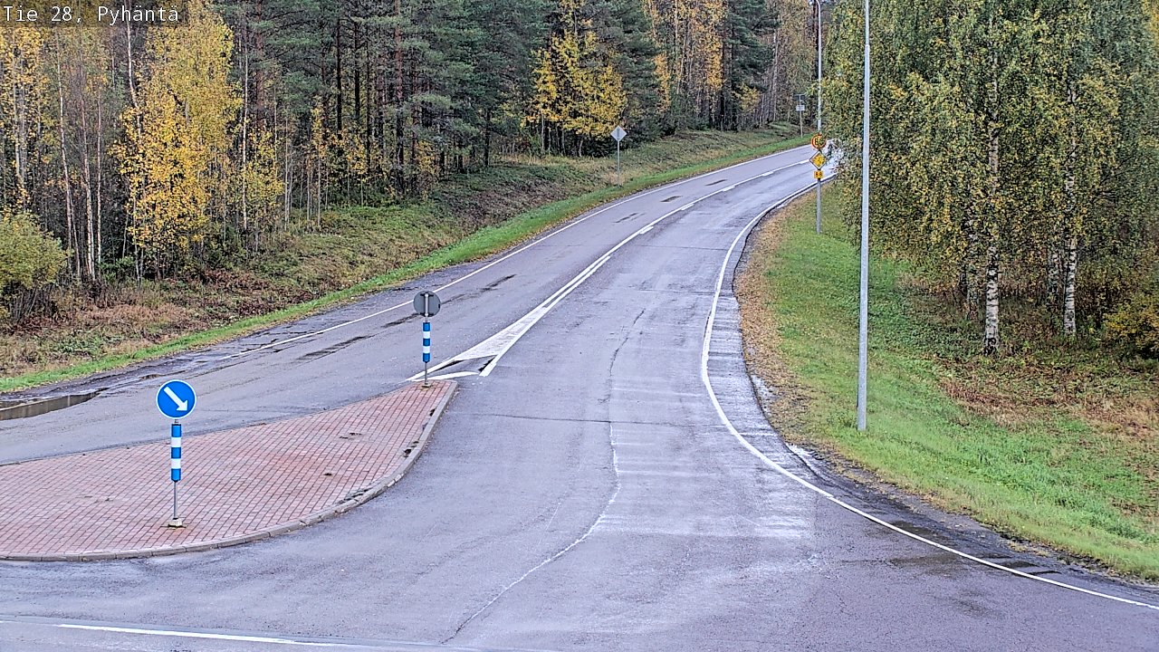 Kelikamerat Kuva Tie 28 Pyhäntä, Pyhäntä, Pohjois-Pohjanmaa