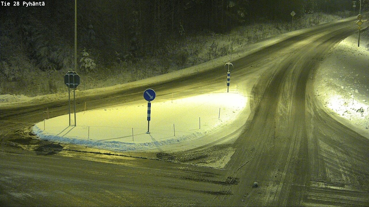 Weather Camera Image Road 28 Pyhäntä, Pyhäntä, Pohjois-Pohjanmaa