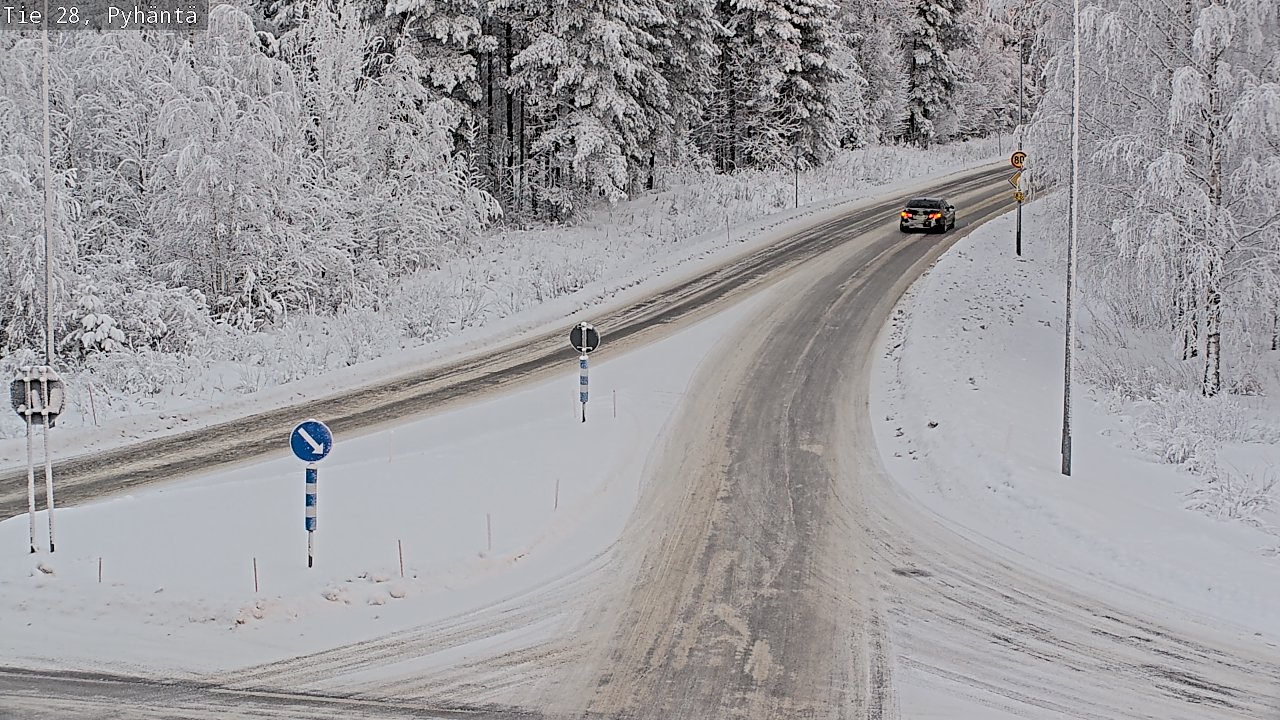 Kelikamerat Kuva Tie 28 Pyhäntä, Pyhäntä, Pohjois-Pohjanmaa