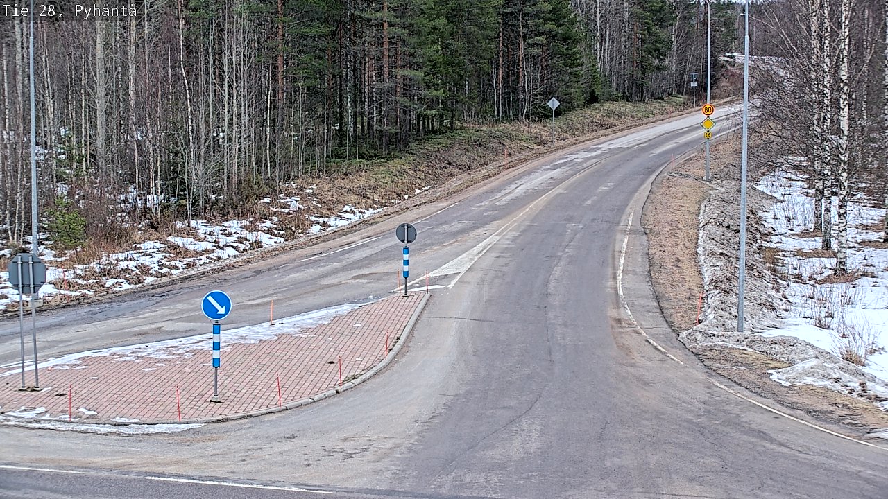 Kelikamerat Kuva Tie 28 Pyhäntä, Pyhäntä, Pohjois-Pohjanmaa