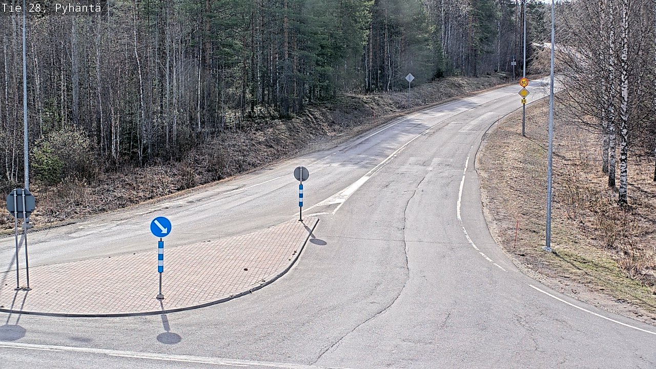 Kelikamerat Kuva Tie 28 Pyhäntä, Pyhäntä, Pohjois-Pohjanmaa