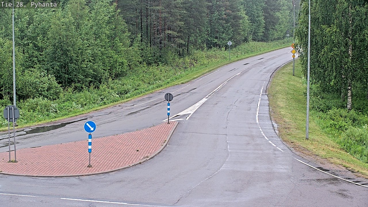 Kelikamerat Kuva Tie 28 Pyhäntä, Pyhäntä, Pohjois-Pohjanmaa