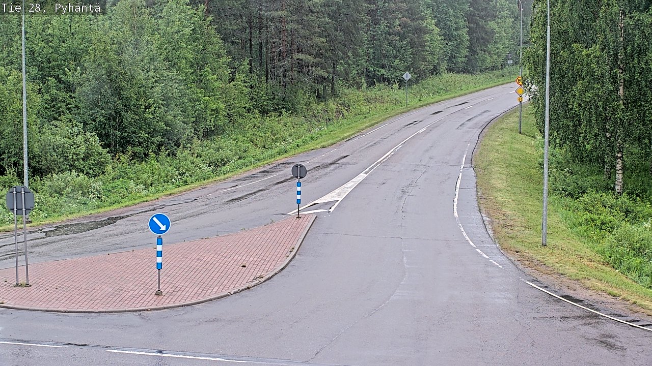 Kelikamerat Kuva Tie 28 Pyhäntä, Pyhäntä, Pohjois-Pohjanmaa
