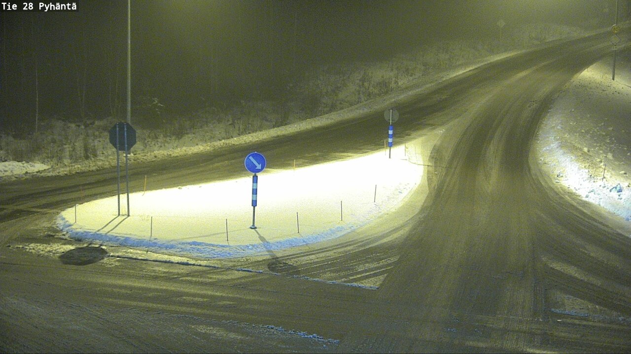 Weather Camera Image Road 28 Pyhäntä, Pyhäntä, Pohjois-Pohjanmaa