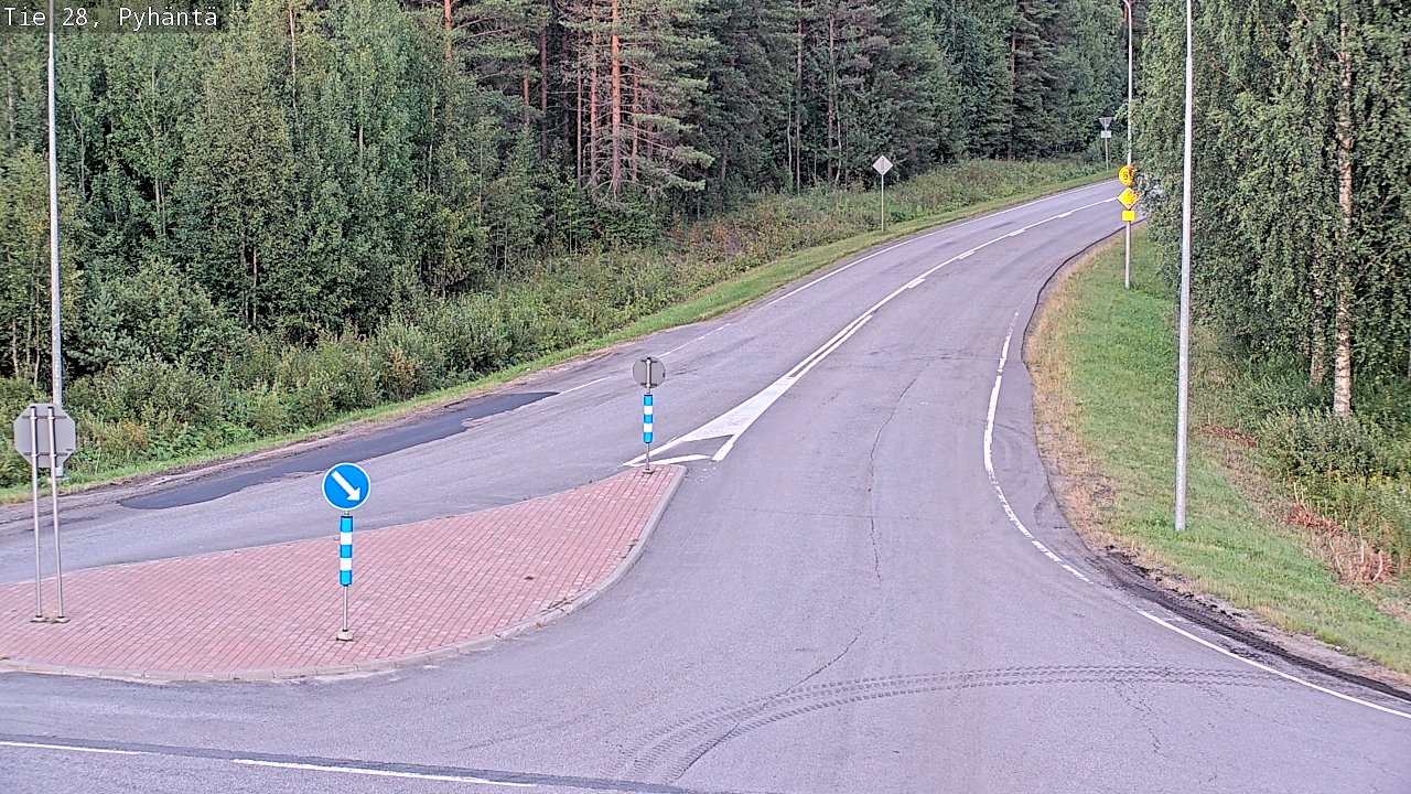 Kelikamerat Kuva Tie 28 Pyhäntä, Pyhäntä, Pohjois-Pohjanmaa