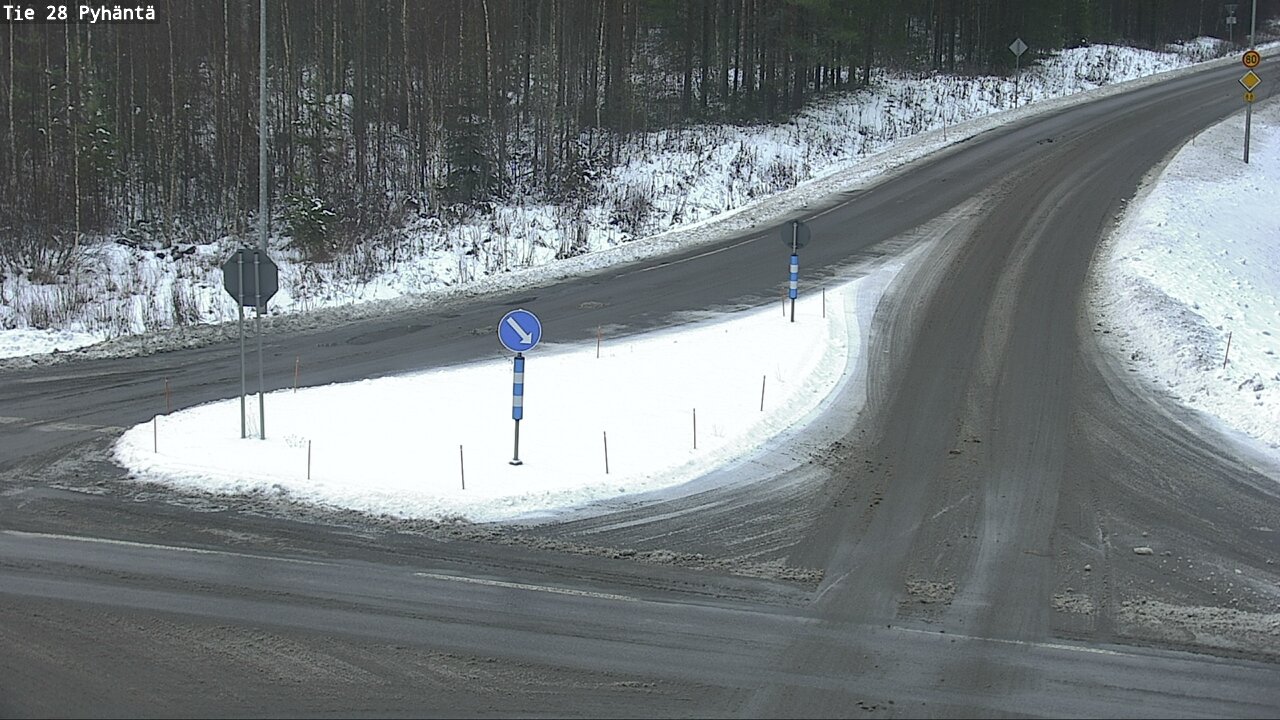 Weather Camera Image Väg 28 Pyhäntä, Pyhäntä, Pohjois-Pohjanmaa