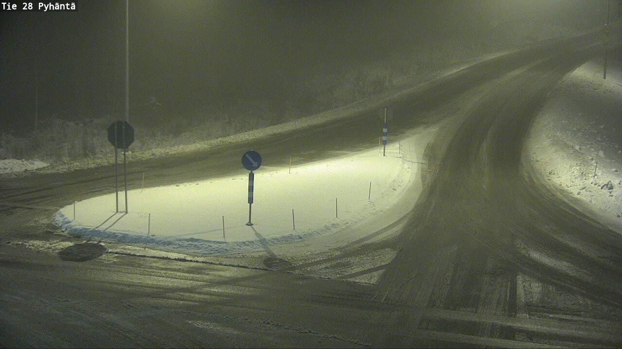 Weather Camera Image Road 28 Pyhäntä, Pyhäntä, Pohjois-Pohjanmaa