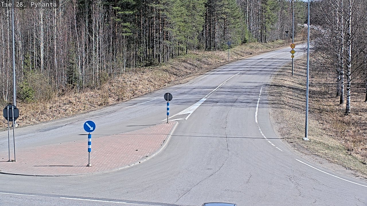 Kelikamerat Kuva Tie 28 Pyhäntä, Pyhäntä, Pohjois-Pohjanmaa