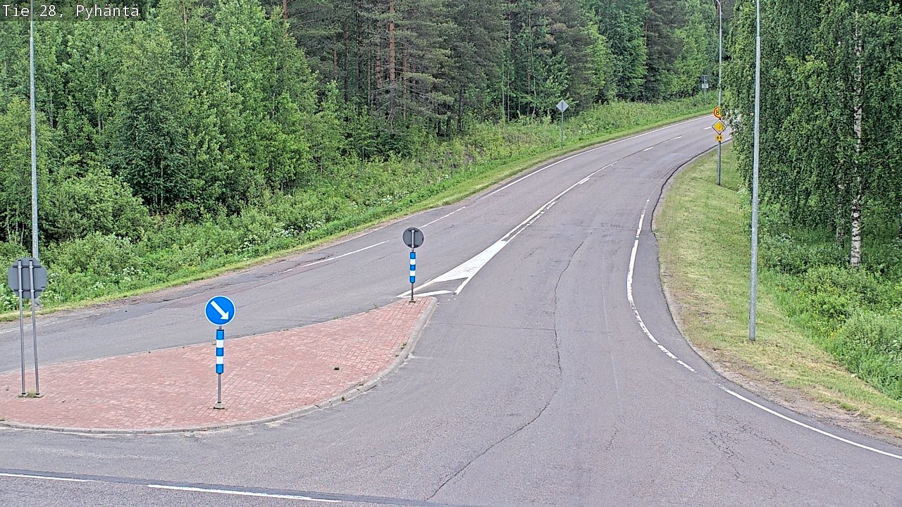 Kelikamerat Kuva Tie 28 Pyhäntä, Pyhäntä, Pohjois-Pohjanmaa