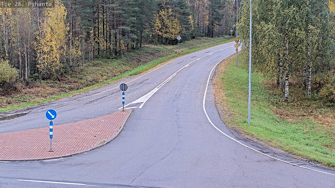 Weather Camera Image Road 28 Pyhäntä, Pyhäntä, Pohjois-Pohjanmaa
