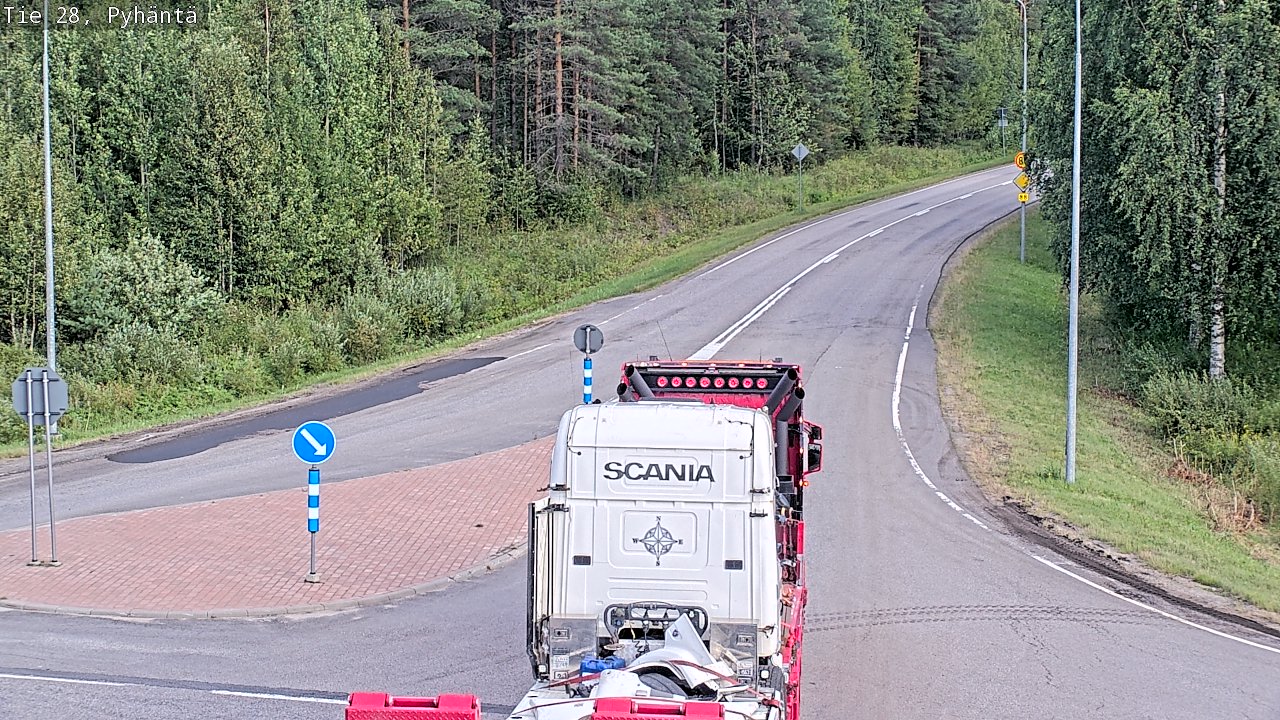 Kelikamerat Kuva Tie 28 Pyhäntä, Pyhäntä, Pohjois-Pohjanmaa