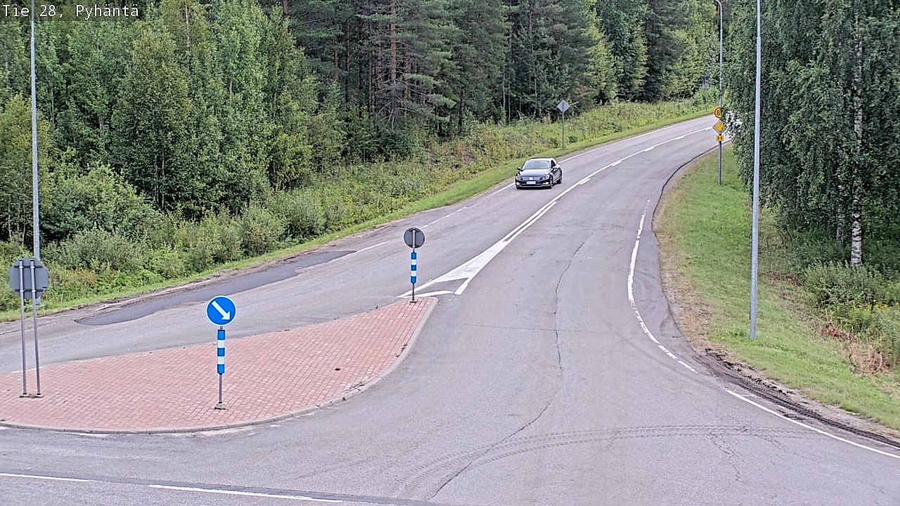 Kelikamerat Kuva Tie 28 Pyhäntä, Pyhäntä, Pohjois-Pohjanmaa