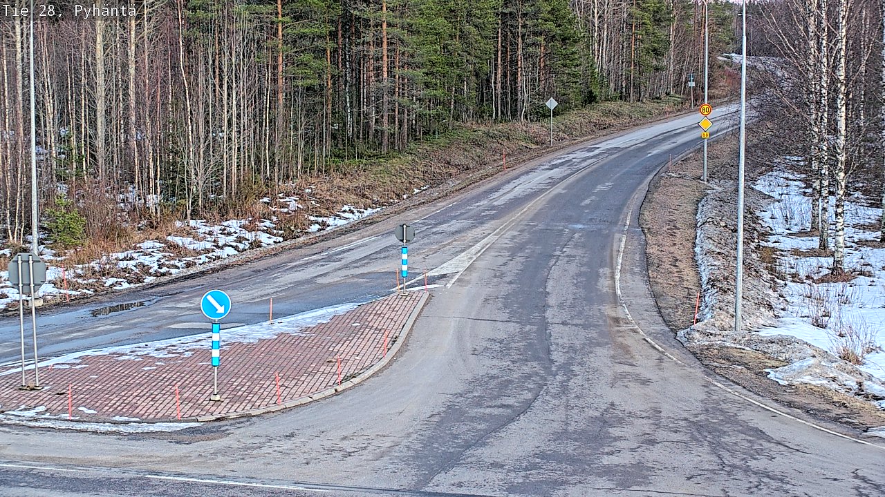 Kelikamerat Kuva Tie 28 Pyhäntä, Pyhäntä, Pohjois-Pohjanmaa