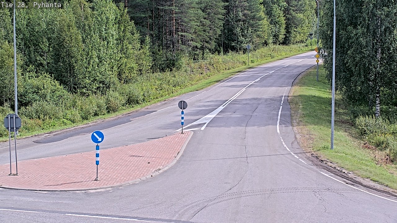 Kelikamerat Kuva Tie 28 Pyhäntä, Pyhäntä, Pohjois-Pohjanmaa