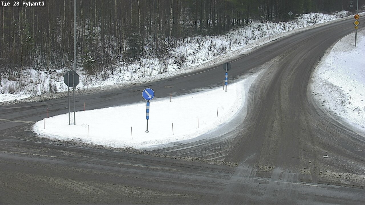 Weather Camera Image Road 28 Pyhäntä, Pyhäntä, Pohjois-Pohjanmaa