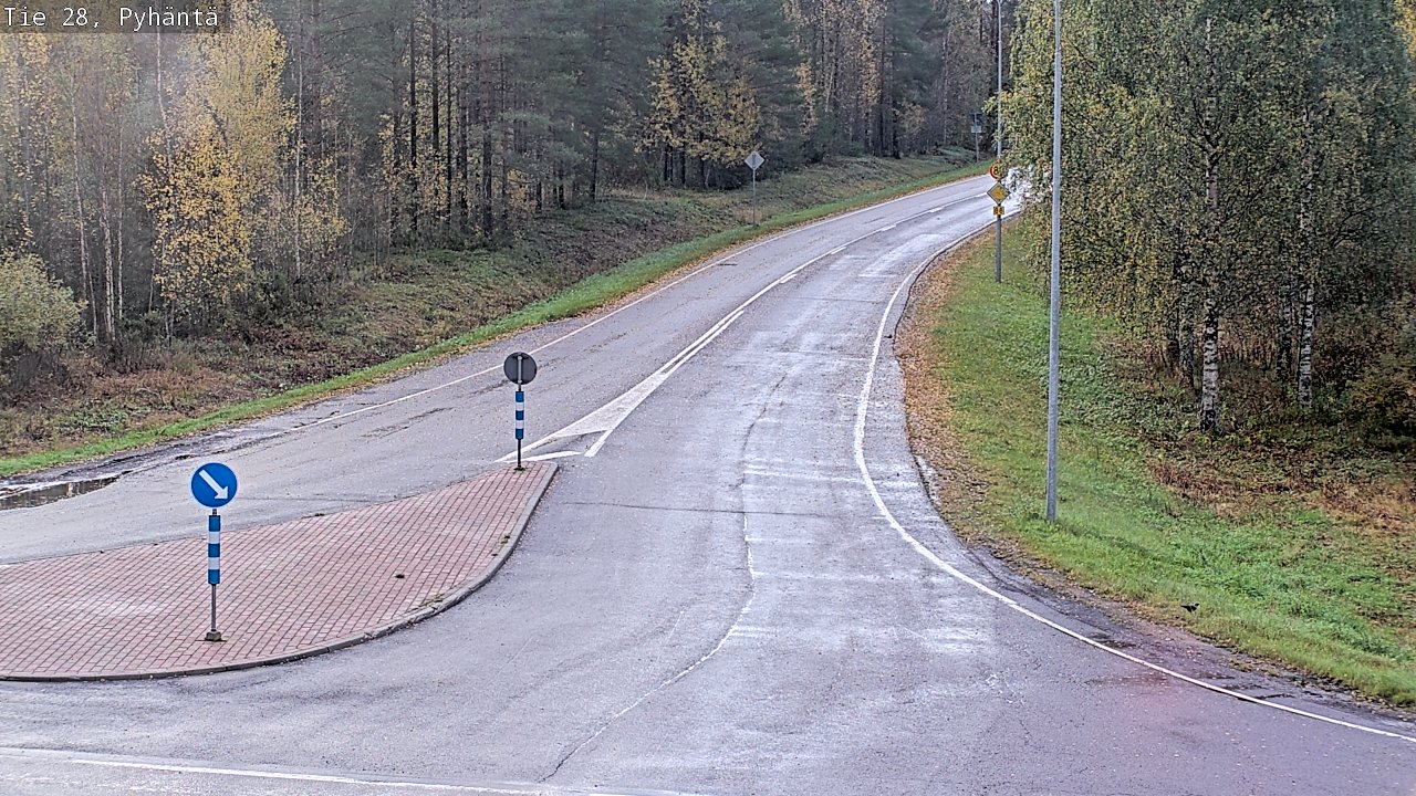 Weather Camera Image Road 28 Pyhäntä, Pyhäntä, Pohjois-Pohjanmaa