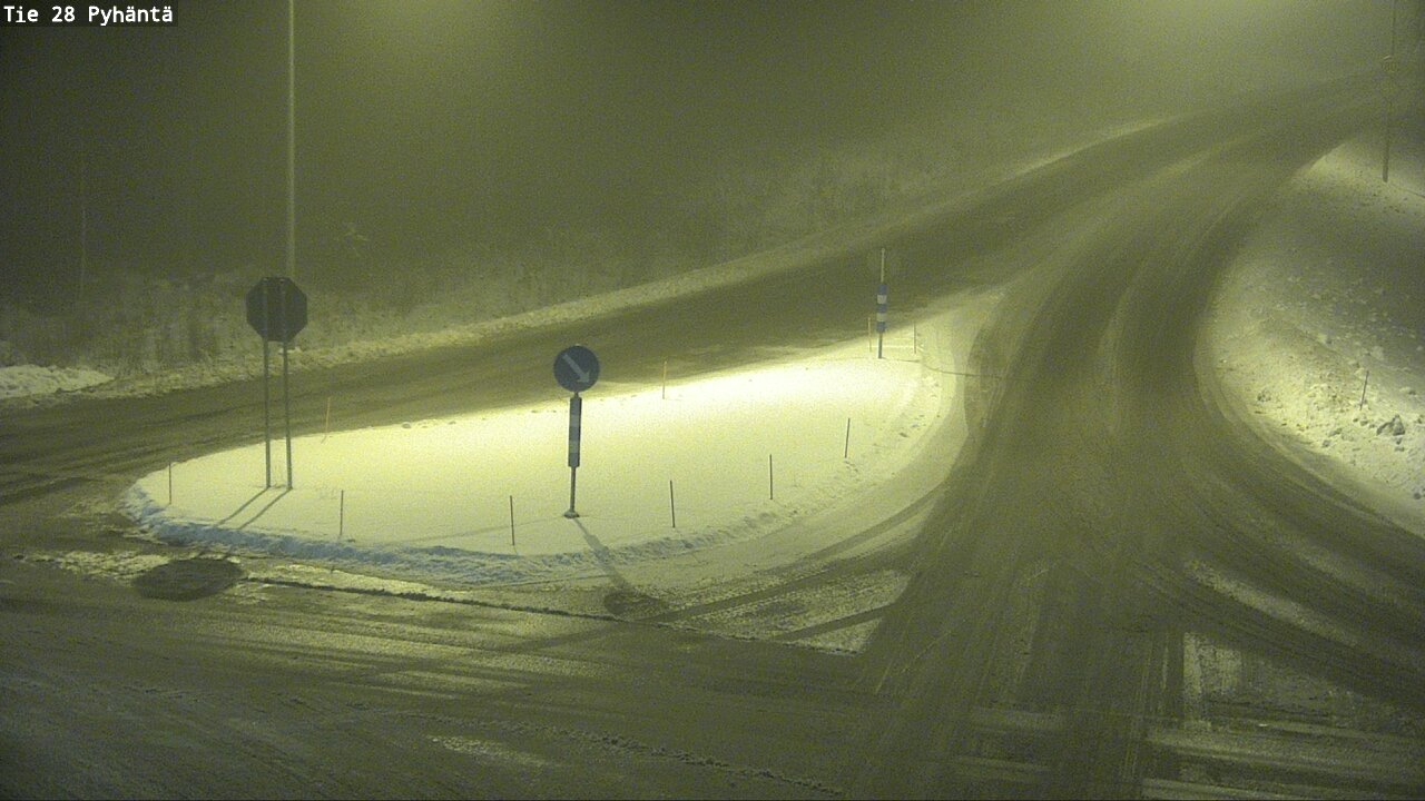 Weather Camera Image Road 28 Pyhäntä, Pyhäntä, Pohjois-Pohjanmaa