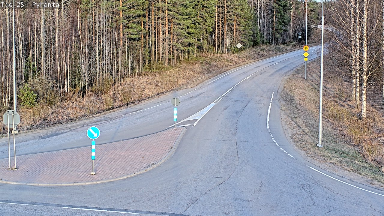 Kelikamerat Kuva Tie 28 Pyhäntä, Pyhäntä, Pohjois-Pohjanmaa