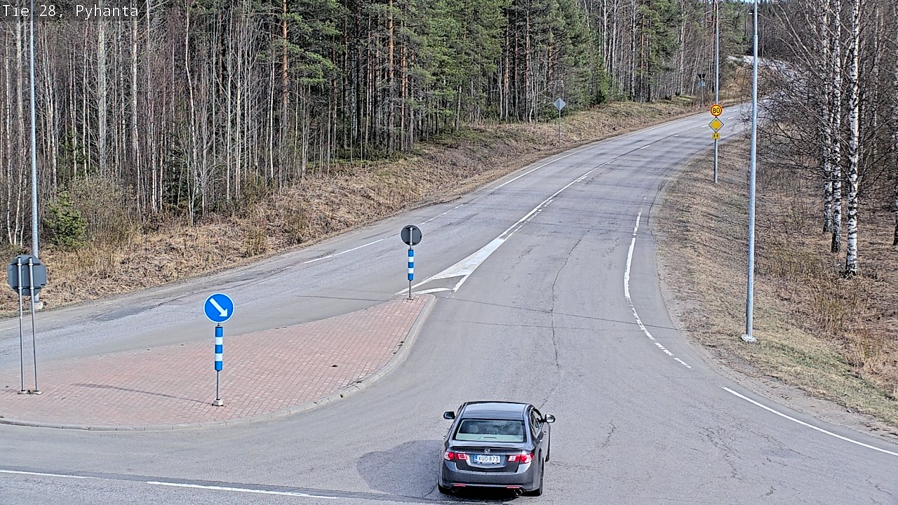 Kelikamerat Kuva Tie 28 Pyhäntä, Pyhäntä, Pohjois-Pohjanmaa