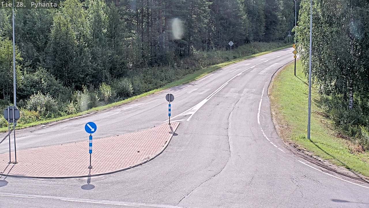 Weather Camera Image Road 28 Pyhäntä, Pyhäntä, Pohjois-Pohjanmaa