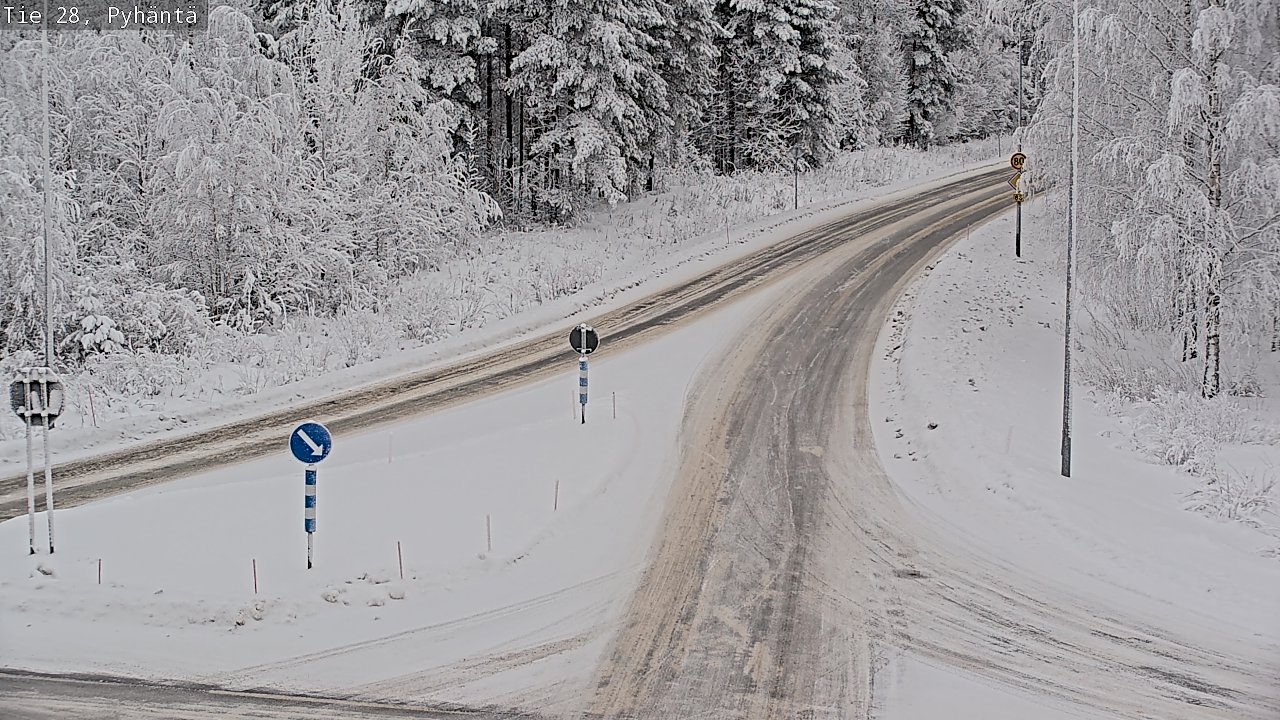 Kelikamerat Kuva Tie 28 Pyhäntä, Pyhäntä, Pohjois-Pohjanmaa