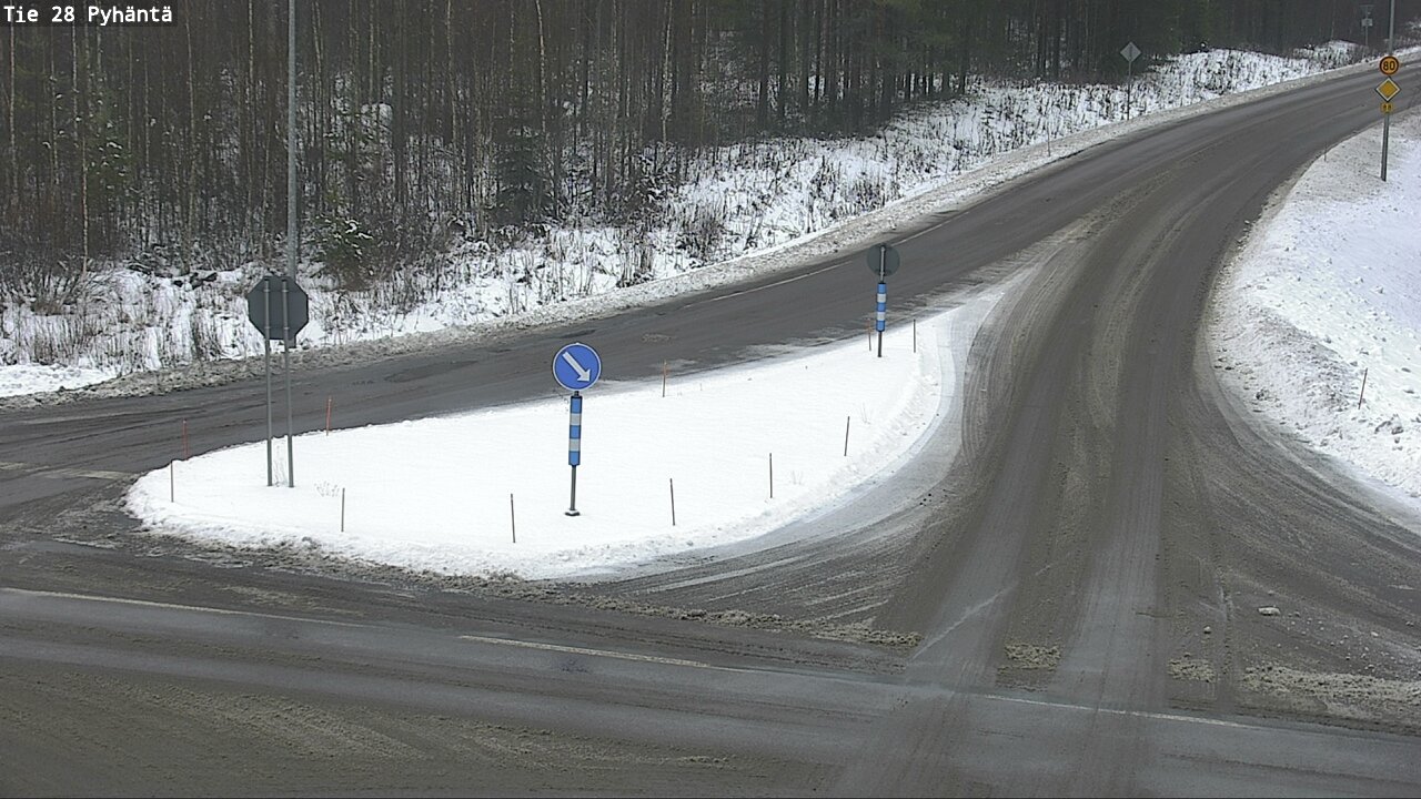 Weather Camera Image Väg 28 Pyhäntä, Pyhäntä, Pohjois-Pohjanmaa
