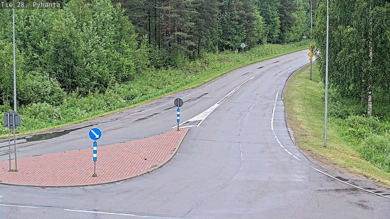 Kelikamerat Kuva Tie 28 Pyhäntä, Pyhäntä, Pohjois-Pohjanmaa