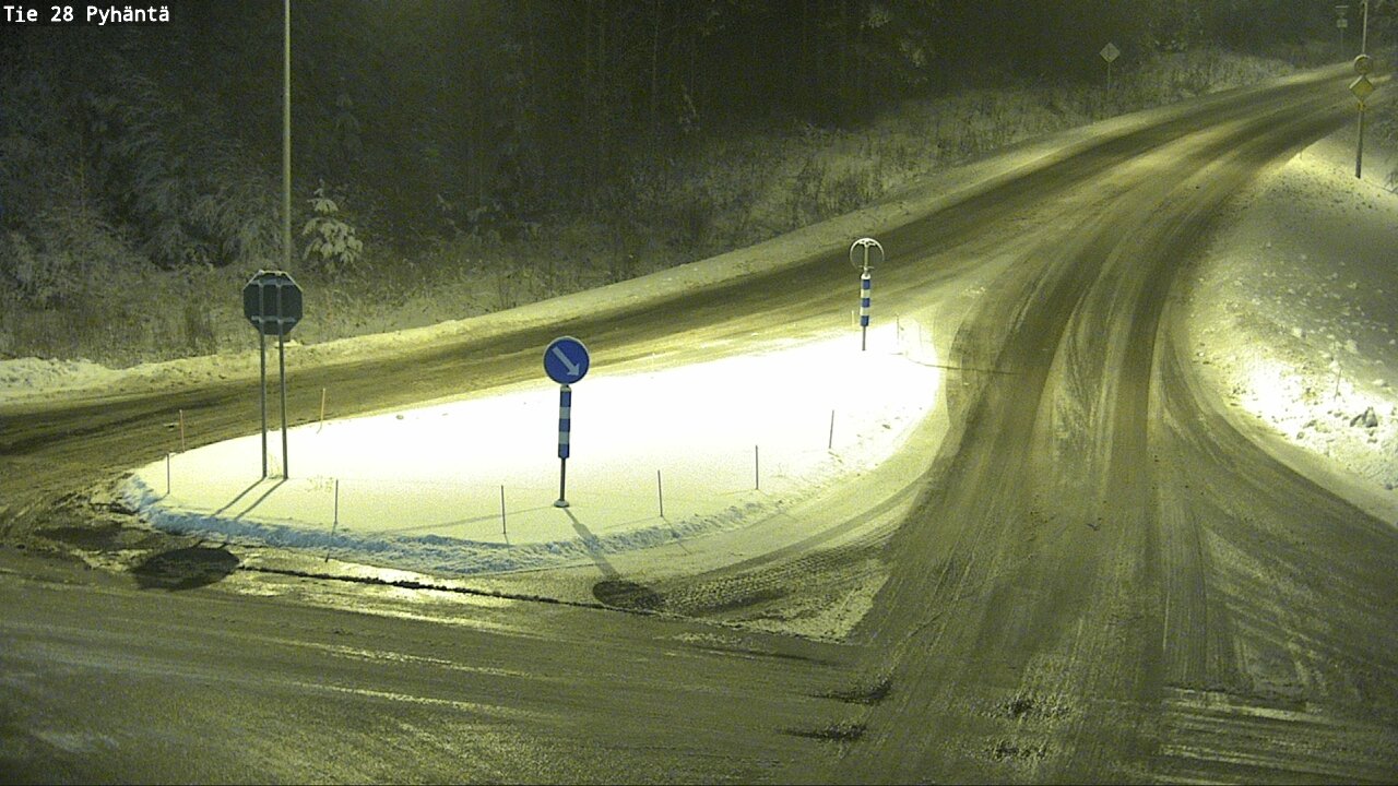 Weather Camera Image Road 28 Pyhäntä, Pyhäntä, Pohjois-Pohjanmaa