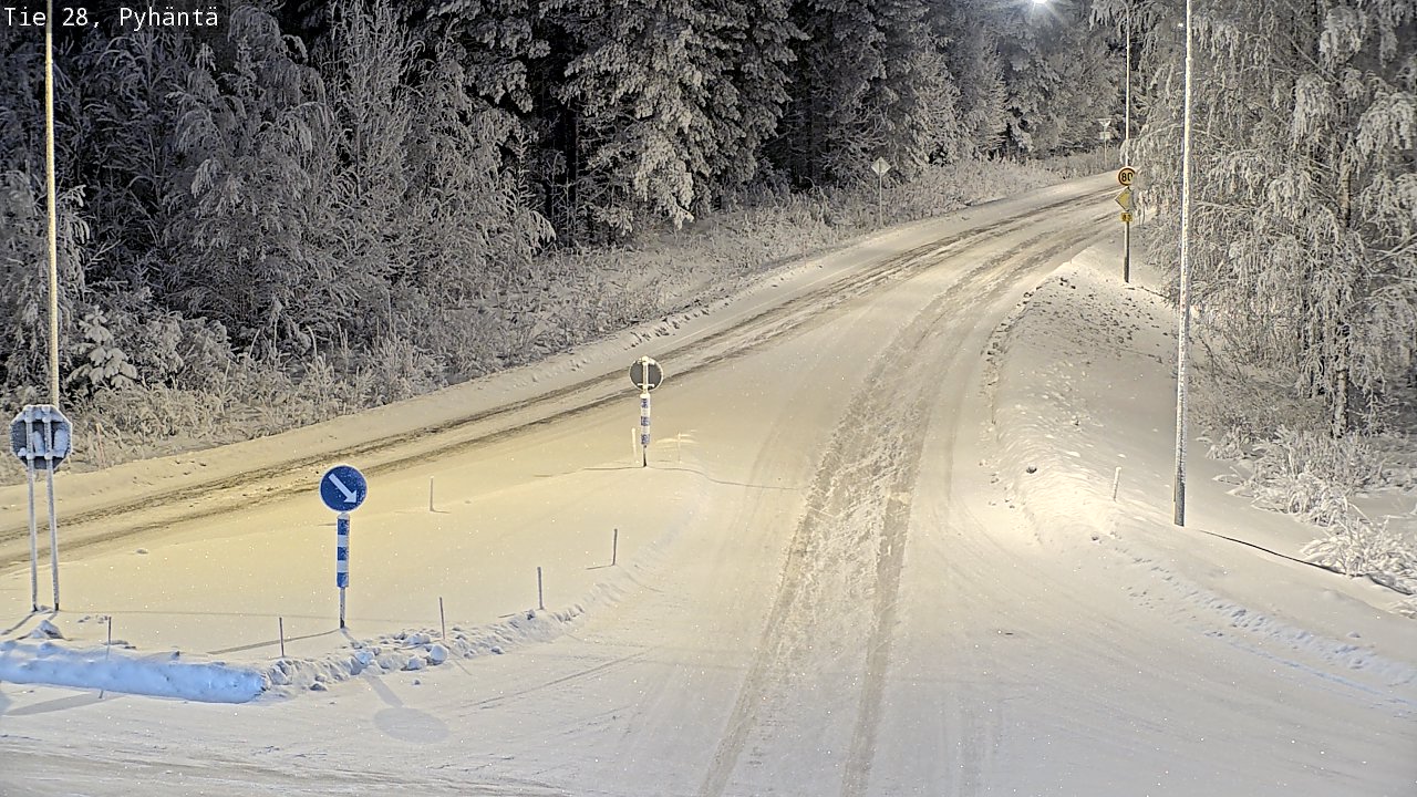 Kelikamerat Kuva Tie 28 Pyhäntä, Pyhäntä, Pohjois-Pohjanmaa