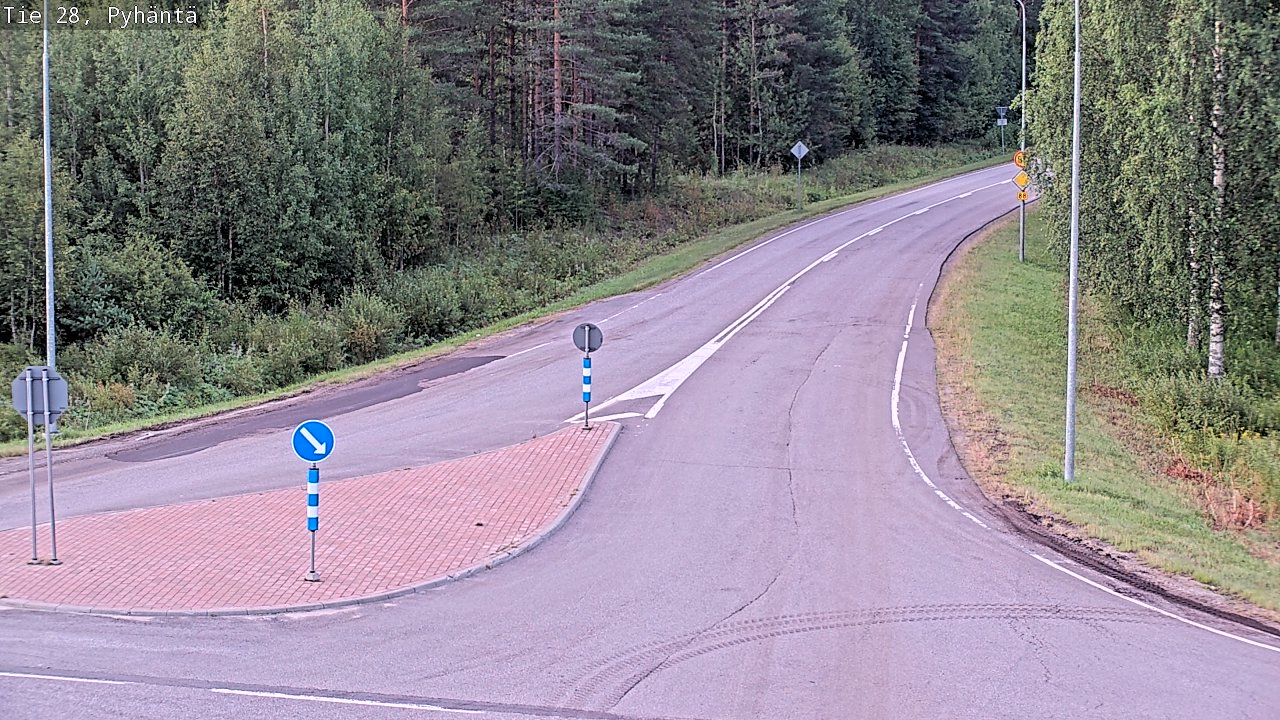 Kelikamerat Kuva Tie 28 Pyhäntä, Pyhäntä, Pohjois-Pohjanmaa
