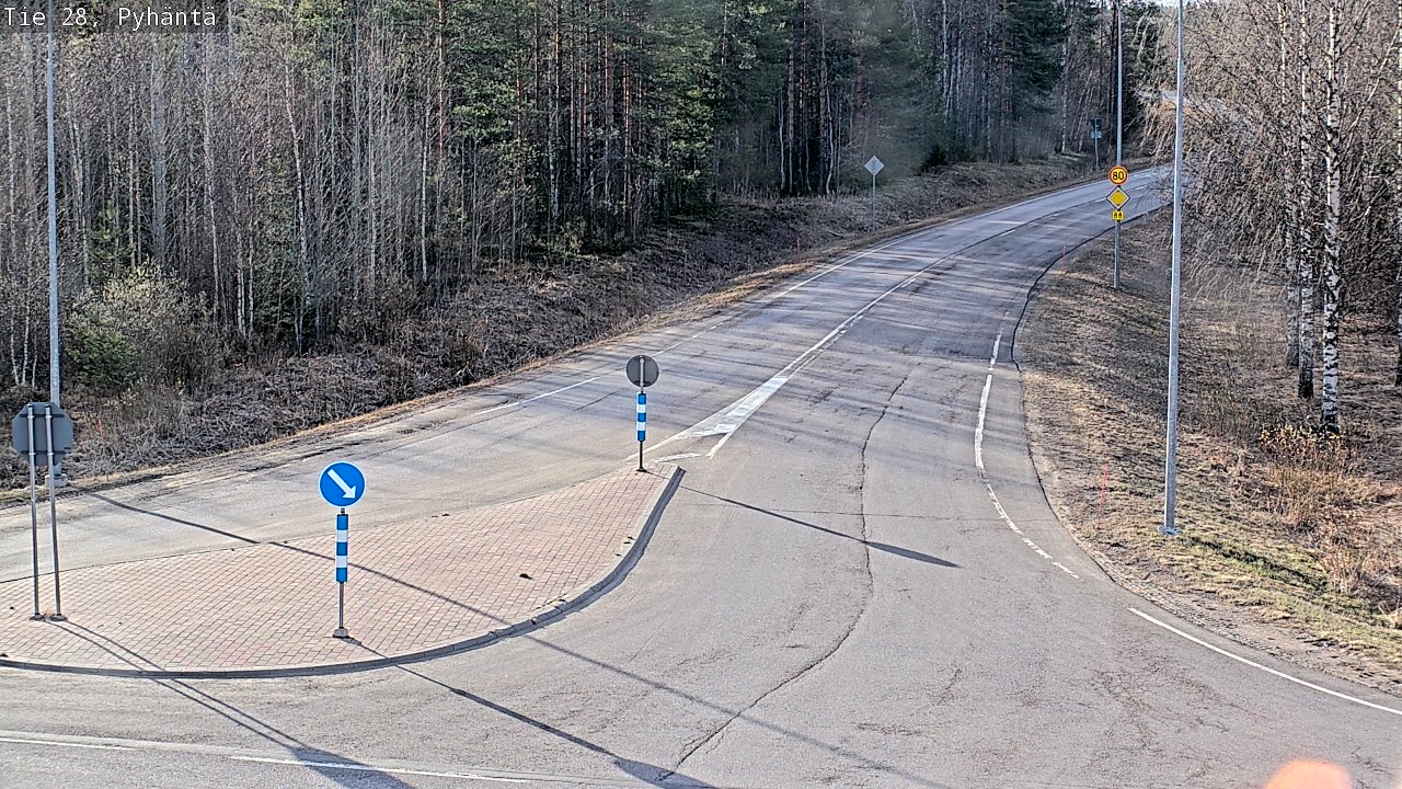 Kelikamerat Kuva Tie 28 Pyhäntä, Pyhäntä, Pohjois-Pohjanmaa