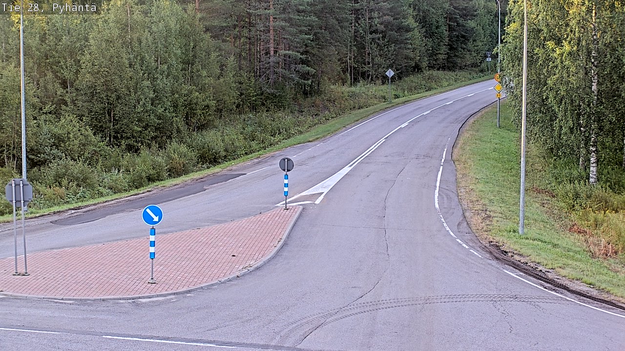 Kelikamerat Kuva Tie 28 Pyhäntä, Pyhäntä, Pohjois-Pohjanmaa