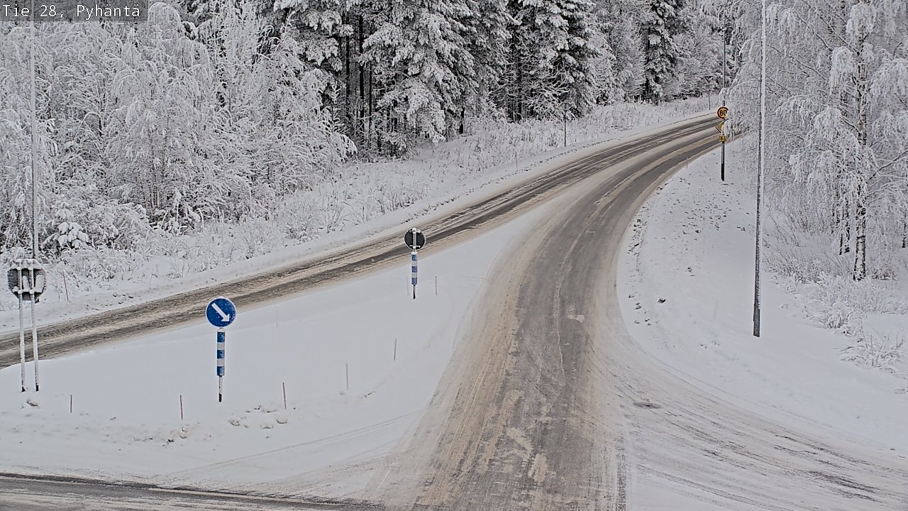 Kelikamerat Kuva Tie 28 Pyhäntä, Pyhäntä, Pohjois-Pohjanmaa