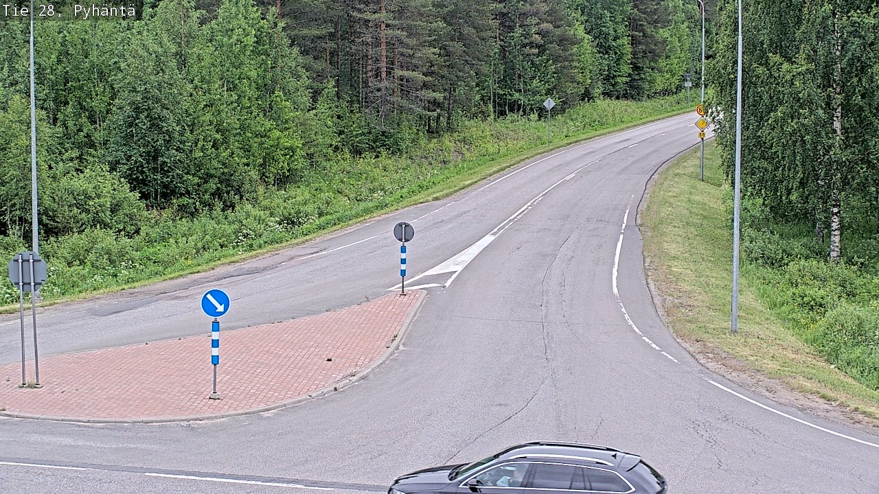 Kelikamerat Kuva Tie 28 Pyhäntä, Pyhäntä, Pohjois-Pohjanmaa