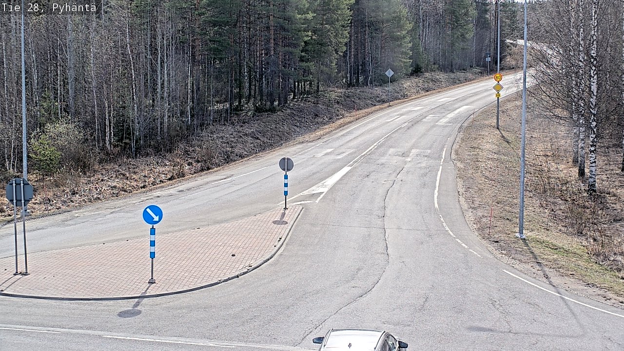Kelikamerat Kuva Tie 28 Pyhäntä, Pyhäntä, Pohjois-Pohjanmaa