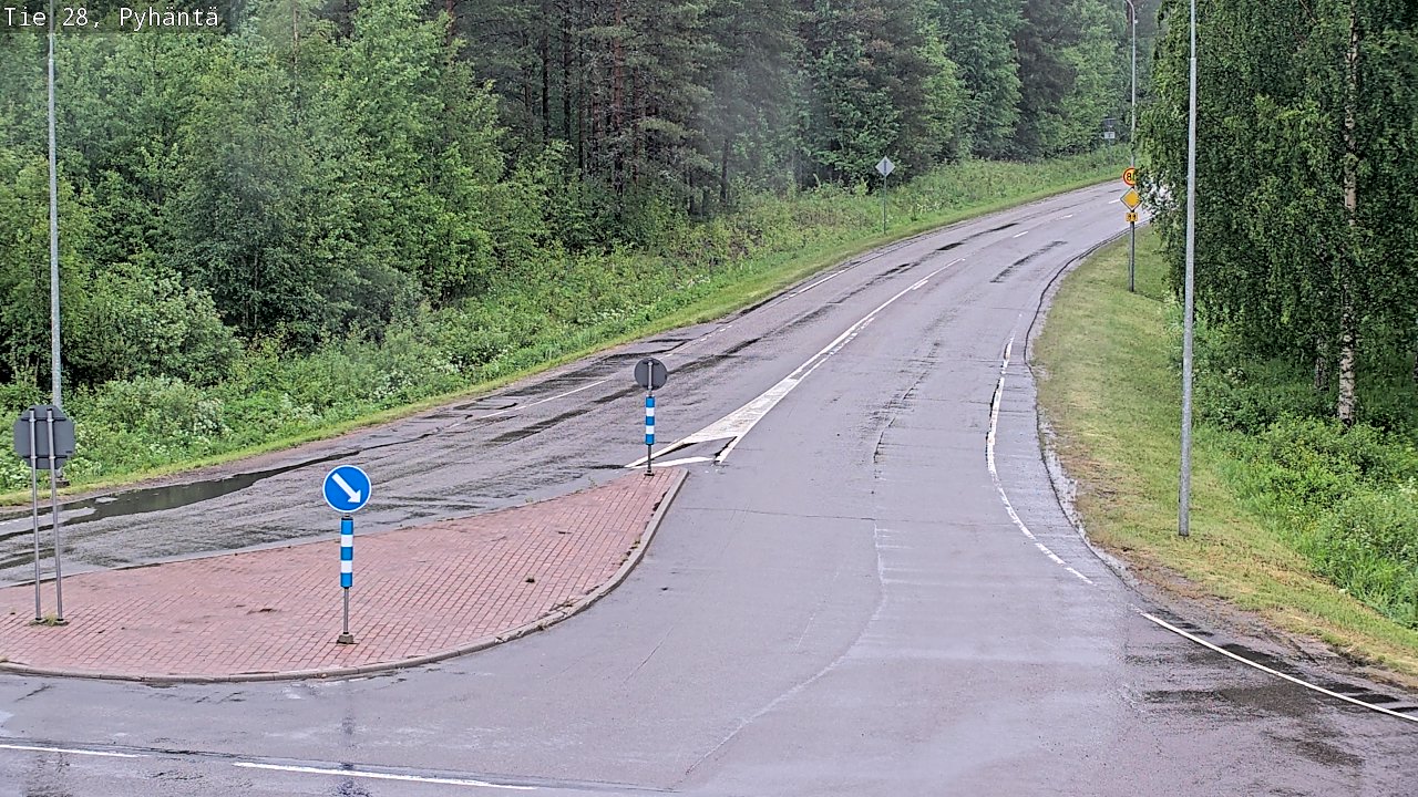 Kelikamerat Kuva Tie 28 Pyhäntä, Pyhäntä, Pohjois-Pohjanmaa