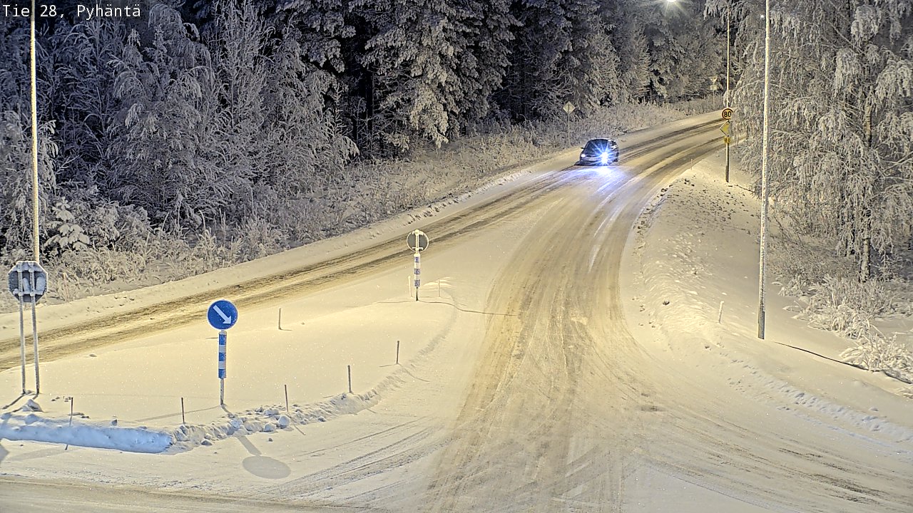 Kelikamerat Kuva Tie 28 Pyhäntä, Pyhäntä, Pohjois-Pohjanmaa